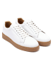 British Passport Leren sneakers wit