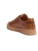 British Passport Leren sneakers lichtbruin