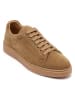 British Passport Leder-Sneakers in Hellbraun