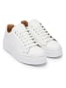 British Passport Leren sneakers wit