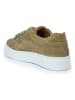 British Passport Leren sneakers kaki