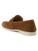 British Passport Leren mocassins "Penny" lichtbruin