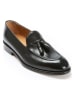 British Passport Leren mocassins "Tassel" zwart
