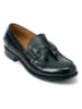 British Passport Leder-Mokassins "Tassel" in Schwarz