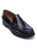 British Passport Leder-Mokassins "Penny" in Schwarz