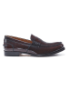British Passport Leder-Mokassins "Penny" in Bordeaux
