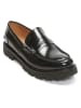 British Passport Leren mocassins "Penny" zwart