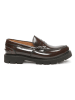 British Passport Leren mocassins "Penny" bruin