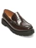 British Passport Leren mocassins "Penny" bruin