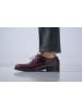 British Passport Leren veterschoenen bordeaux