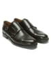 British Passport Leren monkstraps bruin