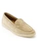 British Passport Leren mocassins beige