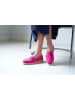 British Passport Leder-Mokassins in Pink