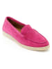 British Passport Leren mocassins roze