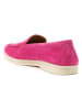 British Passport Leder-Mokassins in Pink