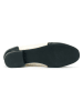 British Passport Leder-Ballerinas in Schwarz/ Creme