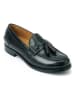 British Passport Leder-Mokassins "Tassel" in Schwarz