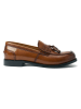 British Passport Leder-Mokassins "Tassel" in Hellbraun