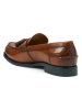 British Passport Leder-Mokassins "Tassel" in Hellbraun