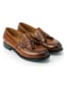 British Passport Leren mocassins "Tassel" lichtbruin