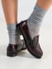 British Passport Leren mocassins "Penny" bordeaux