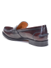 British Passport Leren mocassins "Penny" bordeaux