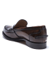 British Passport Leren mocassins "Penny" bruin