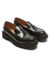British Passport Leren mocassins "Penny" zwart