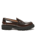 British Passport Leren mocassins "Penny" bruin