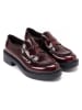 British Passport Leren mocassins "Penny" bordeaux