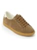 British Passport Leren sneakers lichtbruin