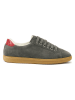 British Passport Leder-Sneakers in Grau