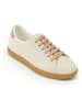 British Passport Leren sneakers crème