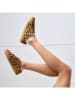 British Passport Leder-Sneakers in Hellbraun
