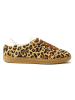 British Passport Leder-Sneakers in Hellbraun