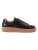 British Passport Leren sneakers bruin