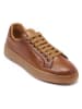 British Passport Leren sneakers lichtbruin