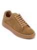British Passport Leder-Sneakers in Hellbraun