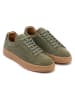 British Passport Skórzane sneakersy w kolorze khaki