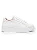 British Passport Leder-Sneakers in Weiß