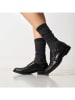 British Passport Leder-Monkstraps in Schwarz