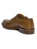 British Passport Leren monkstraps lichtbruin