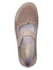 rieker Leder-Ballerinas in Beige
