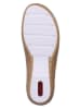 rieker Leder-Ballerinas in Beige