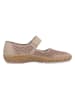 rieker Leren ballerina's beige