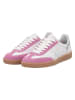 rieker Leren sneakers wit/lichtroze