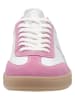 rieker Leren sneakers wit/lichtroze