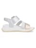rieker Leren haksandalen zilverkleurig/goudkleurig