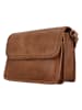HIDE & STITCHES Leren schoudertas "Inspired by Country" cognackleurig - (B)24 x (H)19 x (D)10 cm