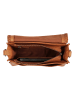 HIDE & STITCHES Leren schoudertas "Inspired by Country" cognackleurig - (B)24 x (H)19 x (D)10 cm